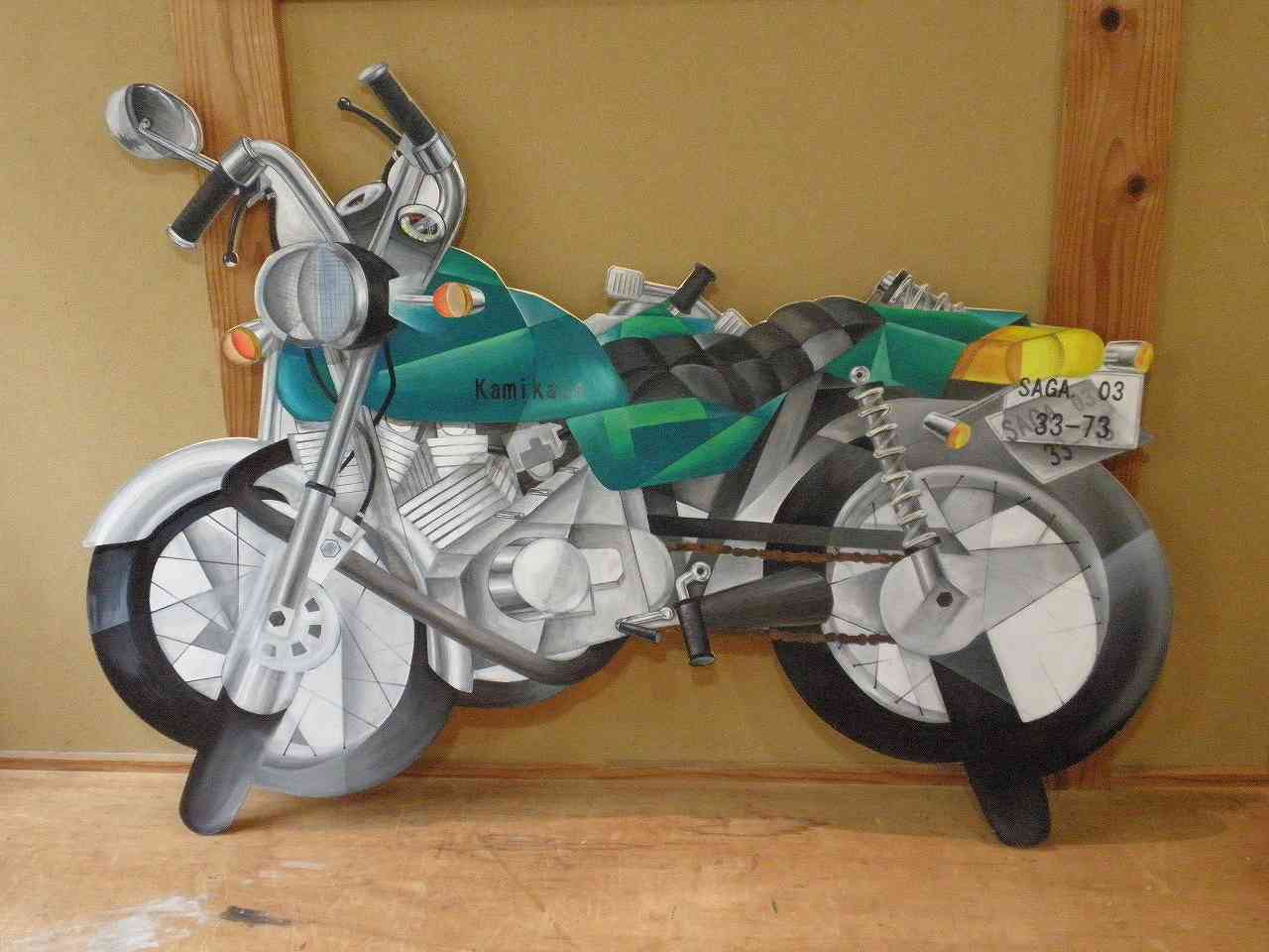  bike2 / 907x124 / acrylic , on styrene /　