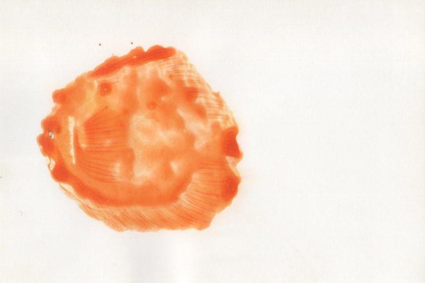  orangefish / postcard size / acrylic  / 